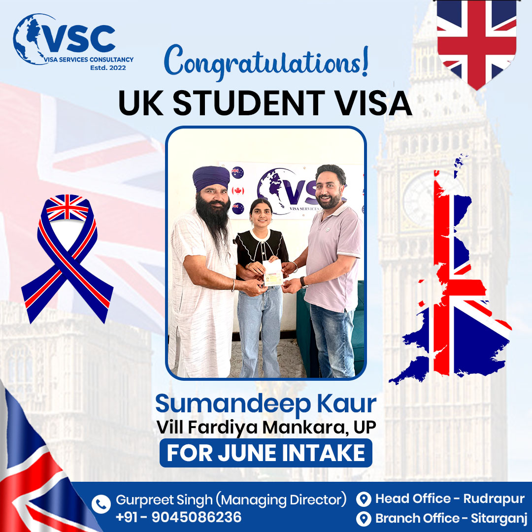 Sumandeep Kaur — UK Student Visa — June Intake